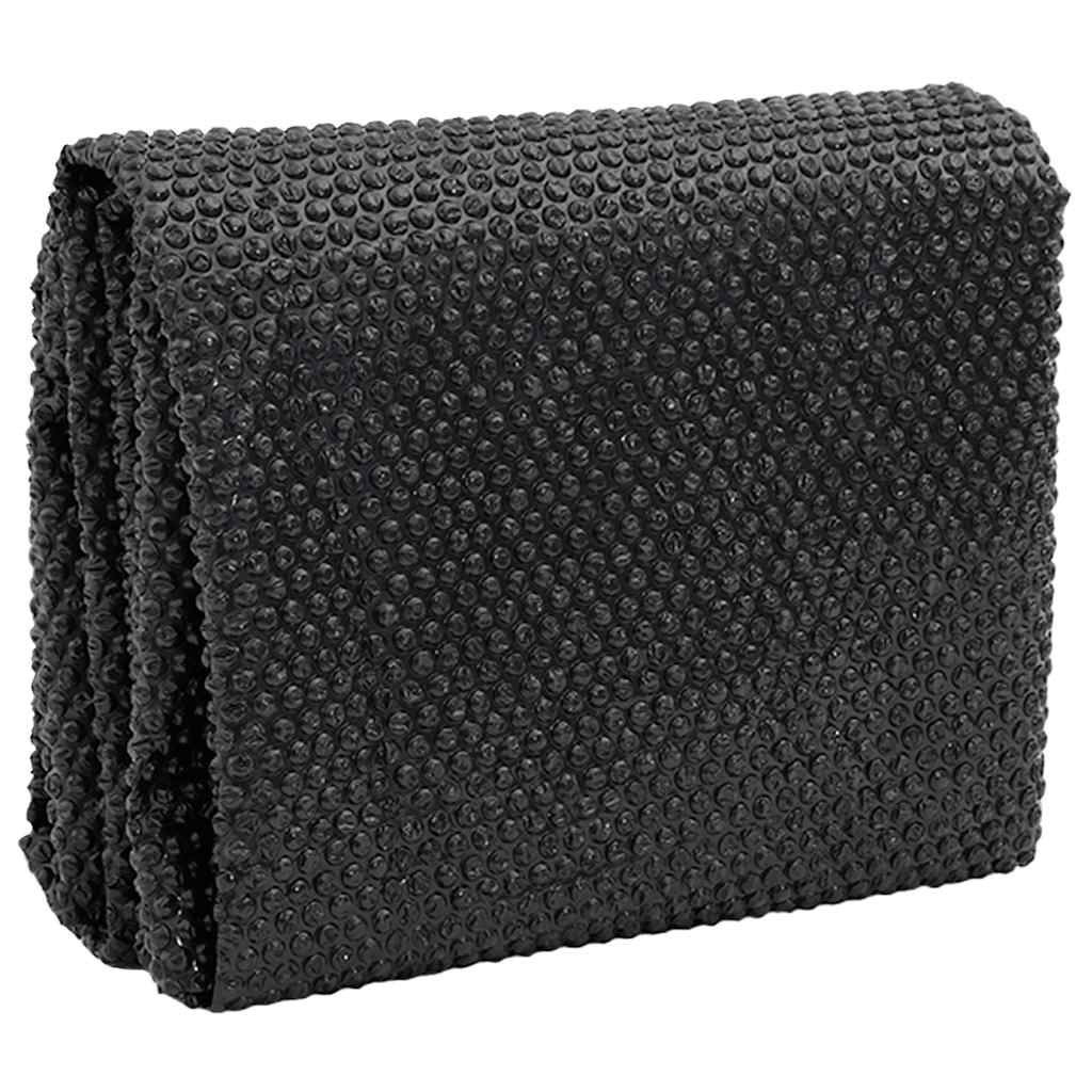 Čtvercový černý bazénový kryt 6x4m