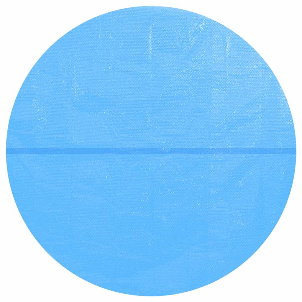 Plovoucí kulatý solární PE kryt na bazén 455 cm modrý