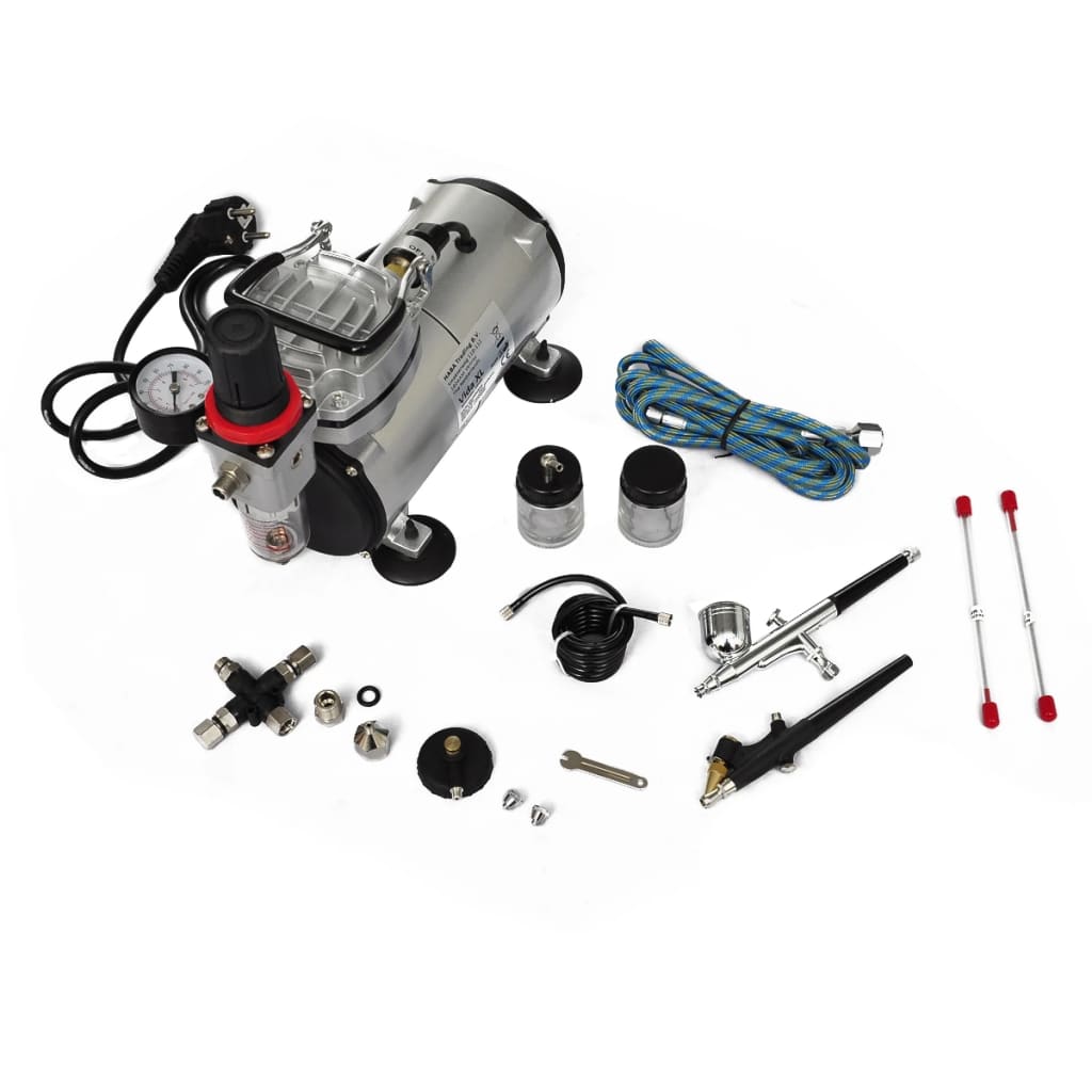 Airbrush souprava kompresoru se 2 pistolemi