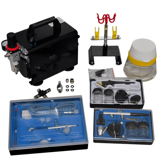 Airbrush souprava kompresoru se 3 pistolemi
