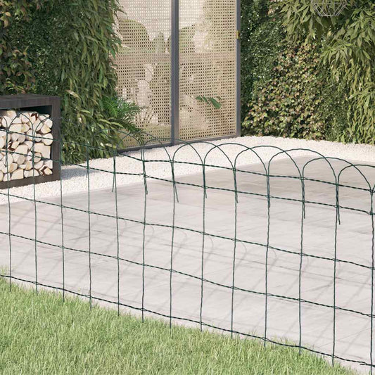 Zahradní plot práškované železo 10 x 0,65 m
