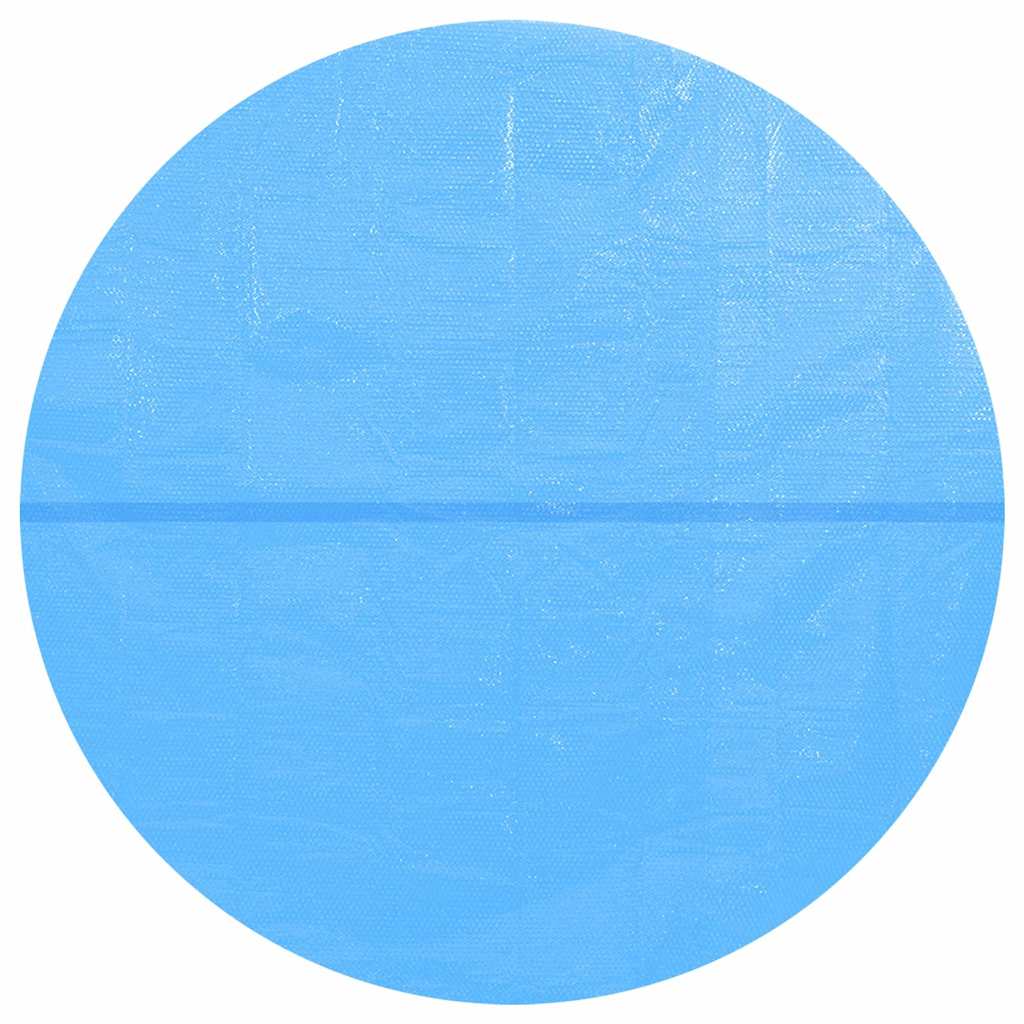 Kulatá modrá bazénová plachta z polyetylenu 549 cm
