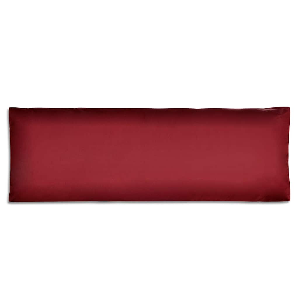 Čalouněný polstr na opěradlo vínově červený 120 x 40 x 10 cm