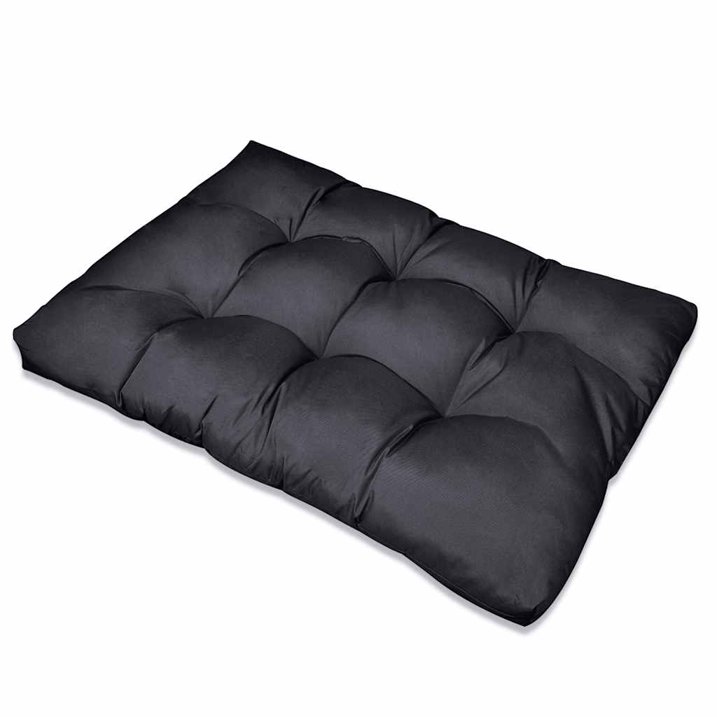 Polstrovaný pohovkový polštář 13 pcs Černá 120 x 80 x 10 cm