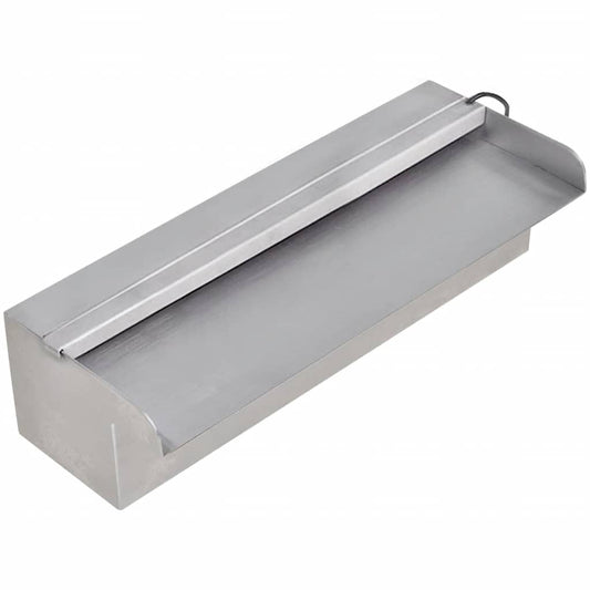 Obdélníková bazénová fontána s LED nerezová ocel 30 cm