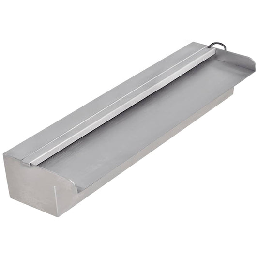 Obdélníková bazénová fontána s LED nerezová ocel 45 cm