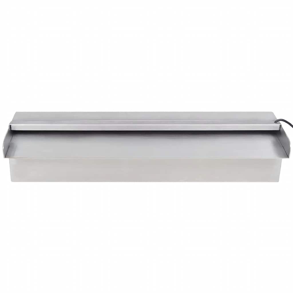 Obdélníková bazénová fontána s LED nerezová ocel 45 cm