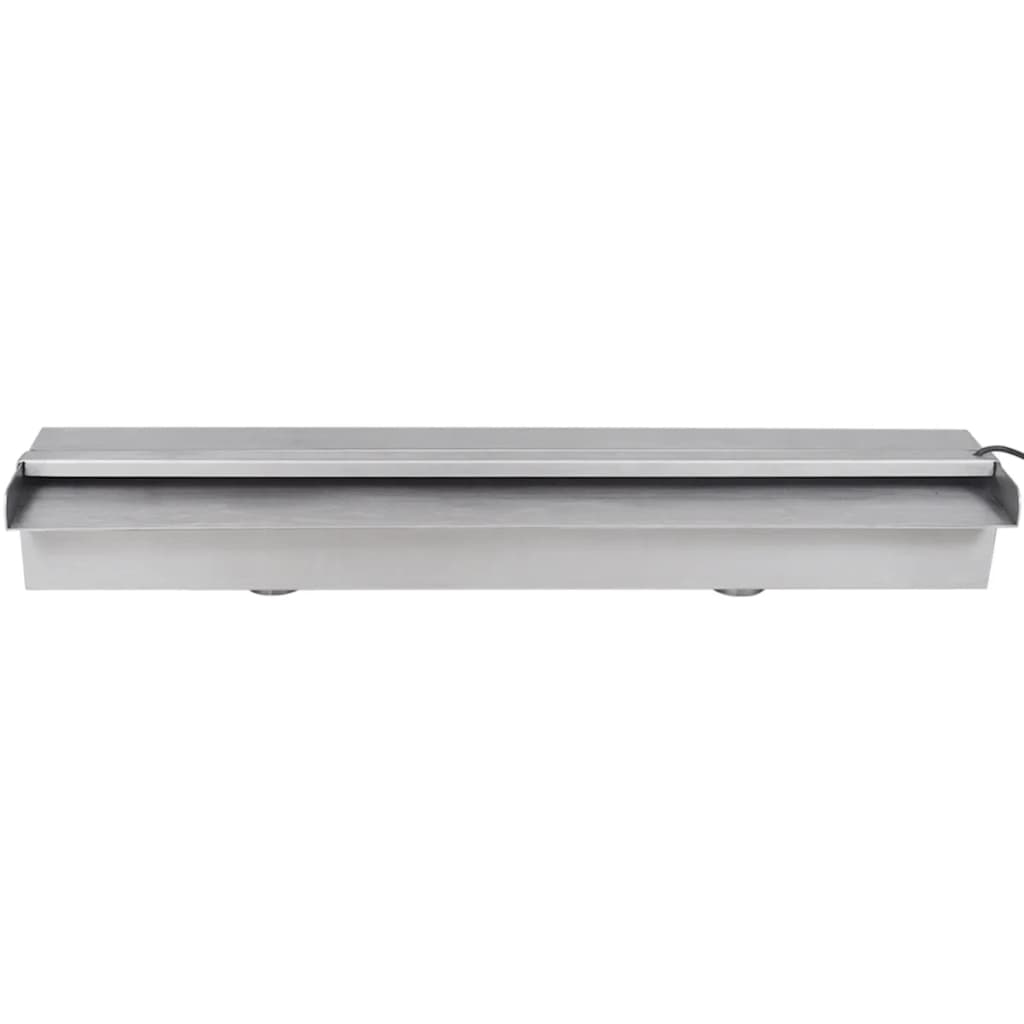 Obdélníková bazénová fontána s LED nerezová ocel 60 cm