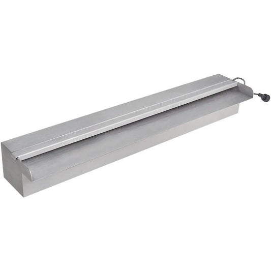 Obdélníková bazénová fontána s LED nerezová ocel 60 cm