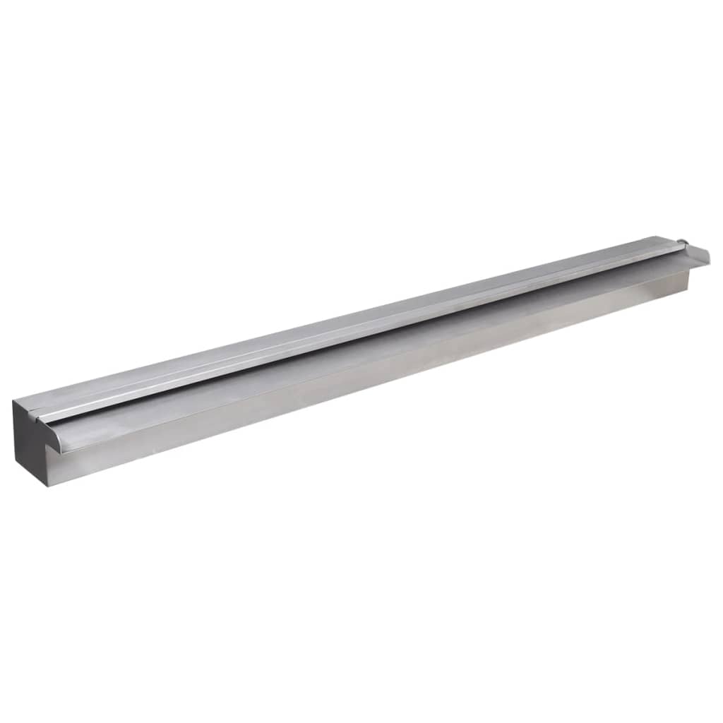 Obdélníková bazénová fontána s LED nerezová ocel 90 cm
