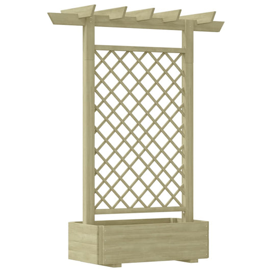 Zahradní pergola s truhlíkem 162 x 56 x 204 cm dřevo