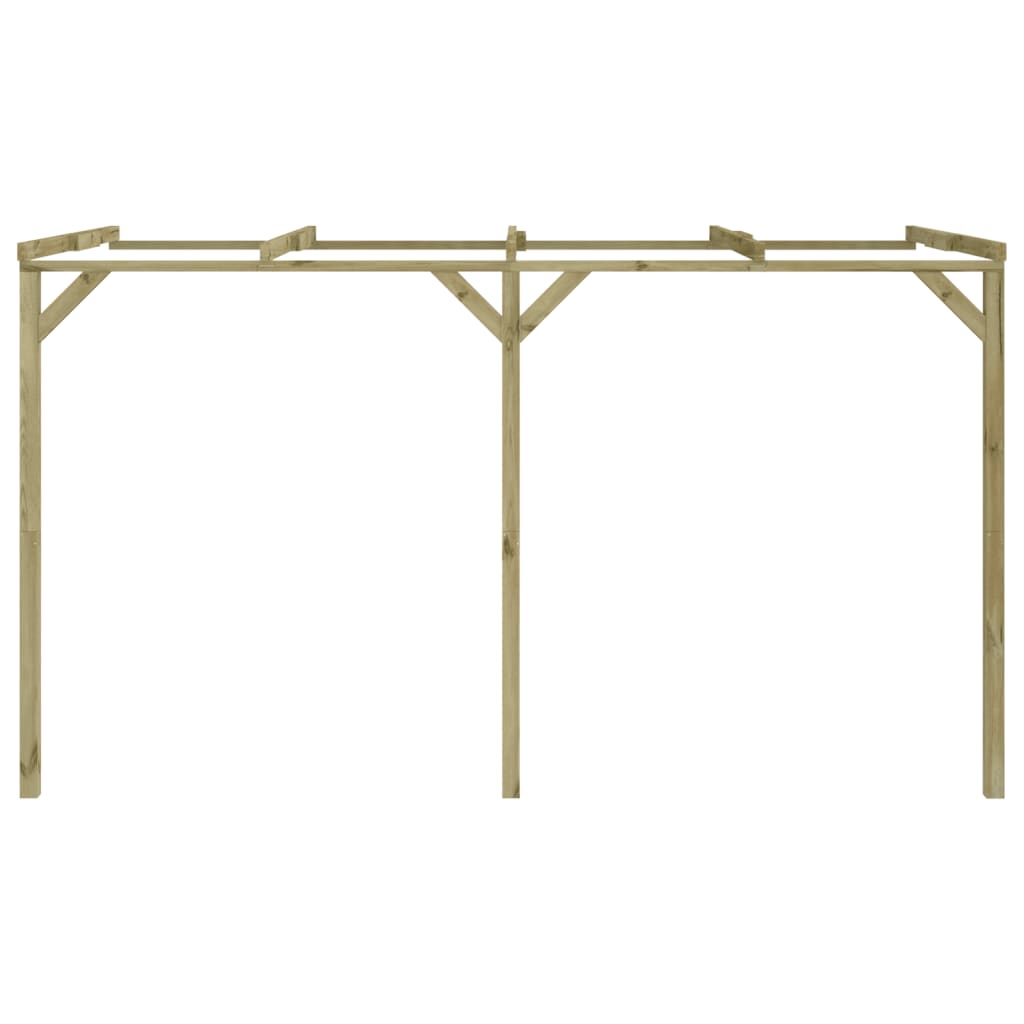 Zahradní pergola ke zdi 2 x 4 x 2,2 cm dřevo