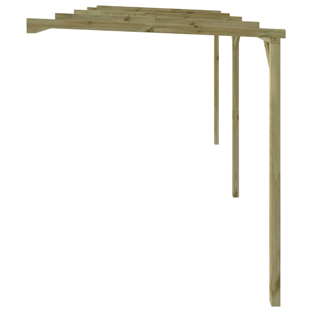 Zahradní pergola ke zdi 2 x 4 x 2,2 cm dřevo