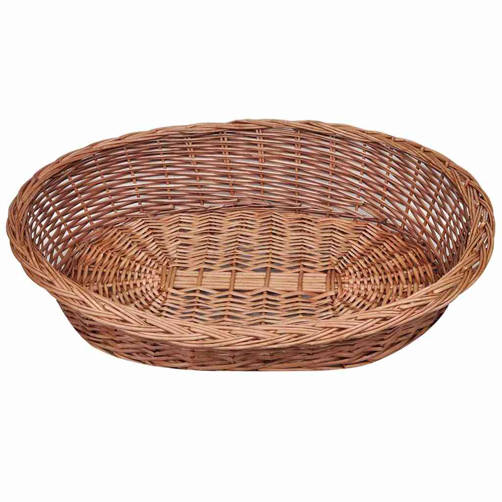 Proutěný koš / pelech pro psa přírodní 90 cm