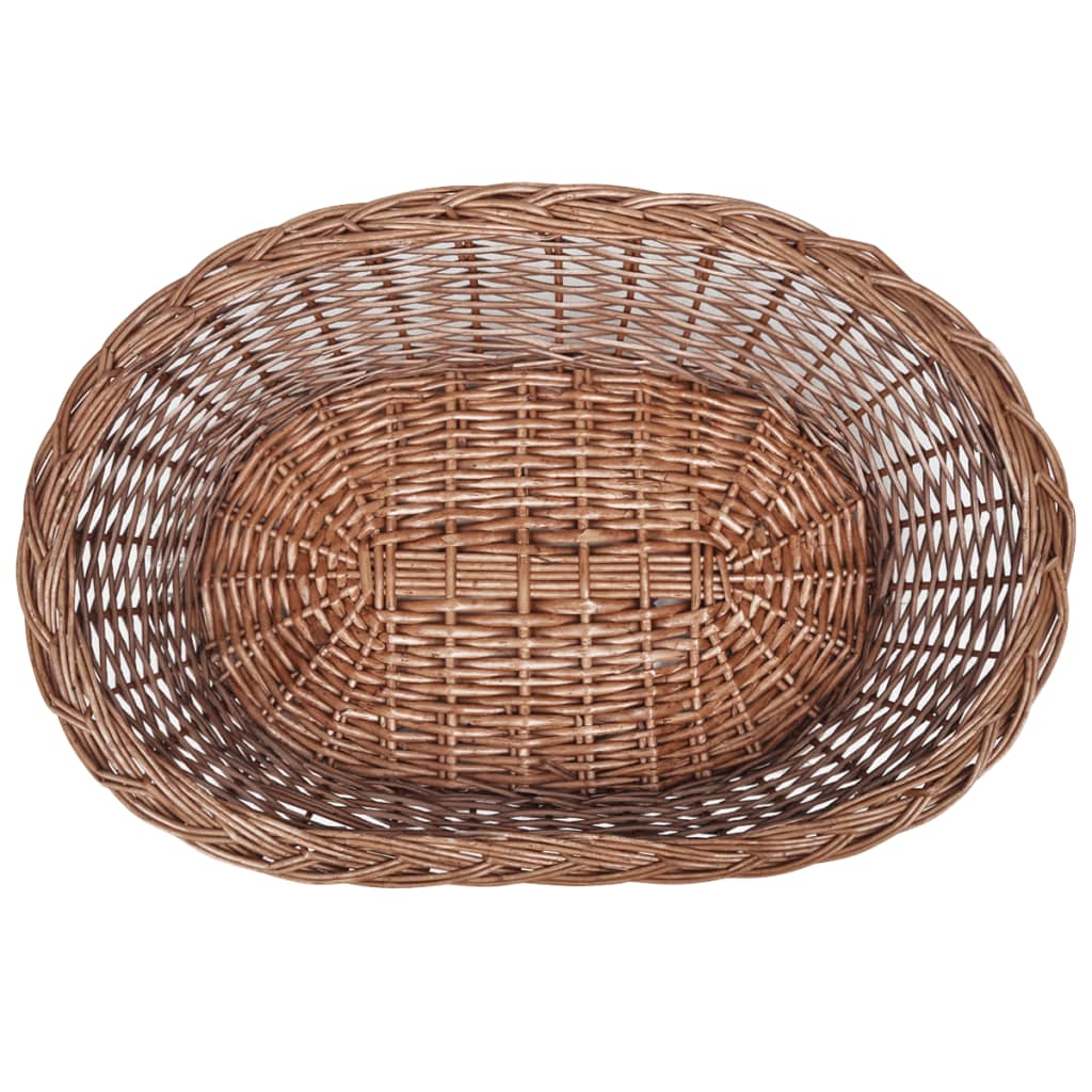 Proutěný koš / pelech pro psa přírodní 69 cm