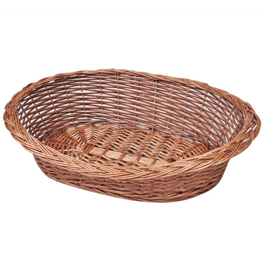 Proutěný koš / pelech pro psa přírodní 50 cm