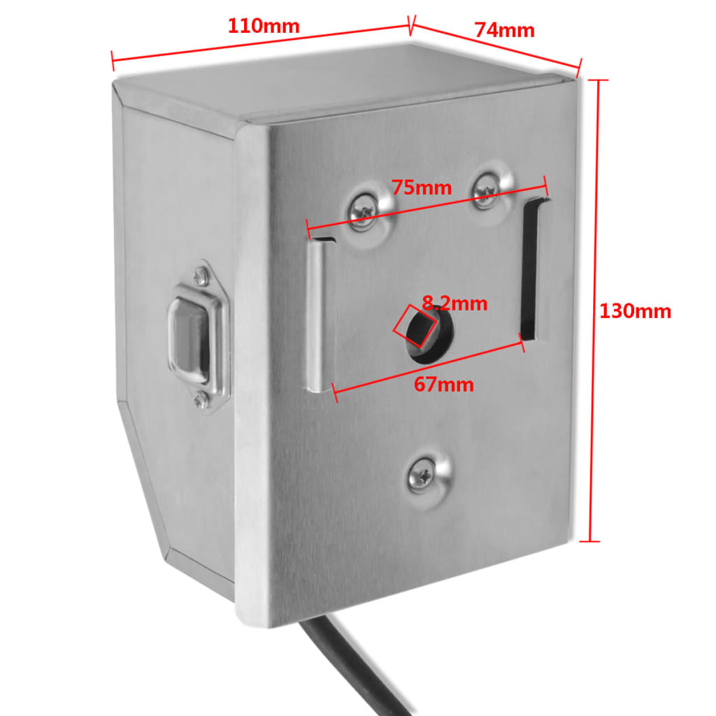 Motor pro grilovací rožeň, nerezová ocel, 4 W