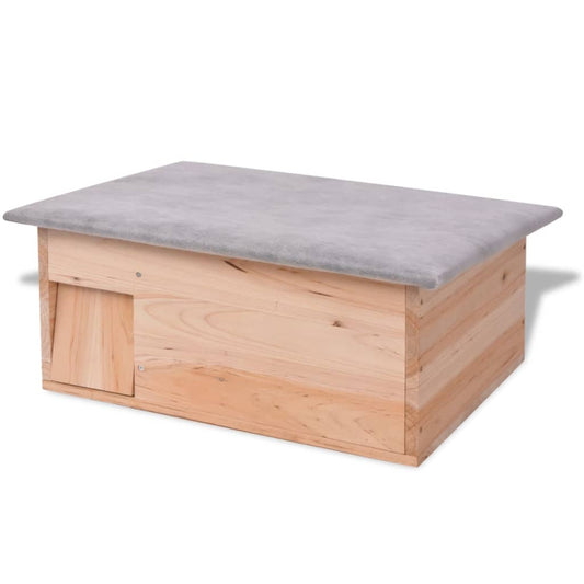 Domek pro ježka 45 x 33 x 22 cm dřevěný