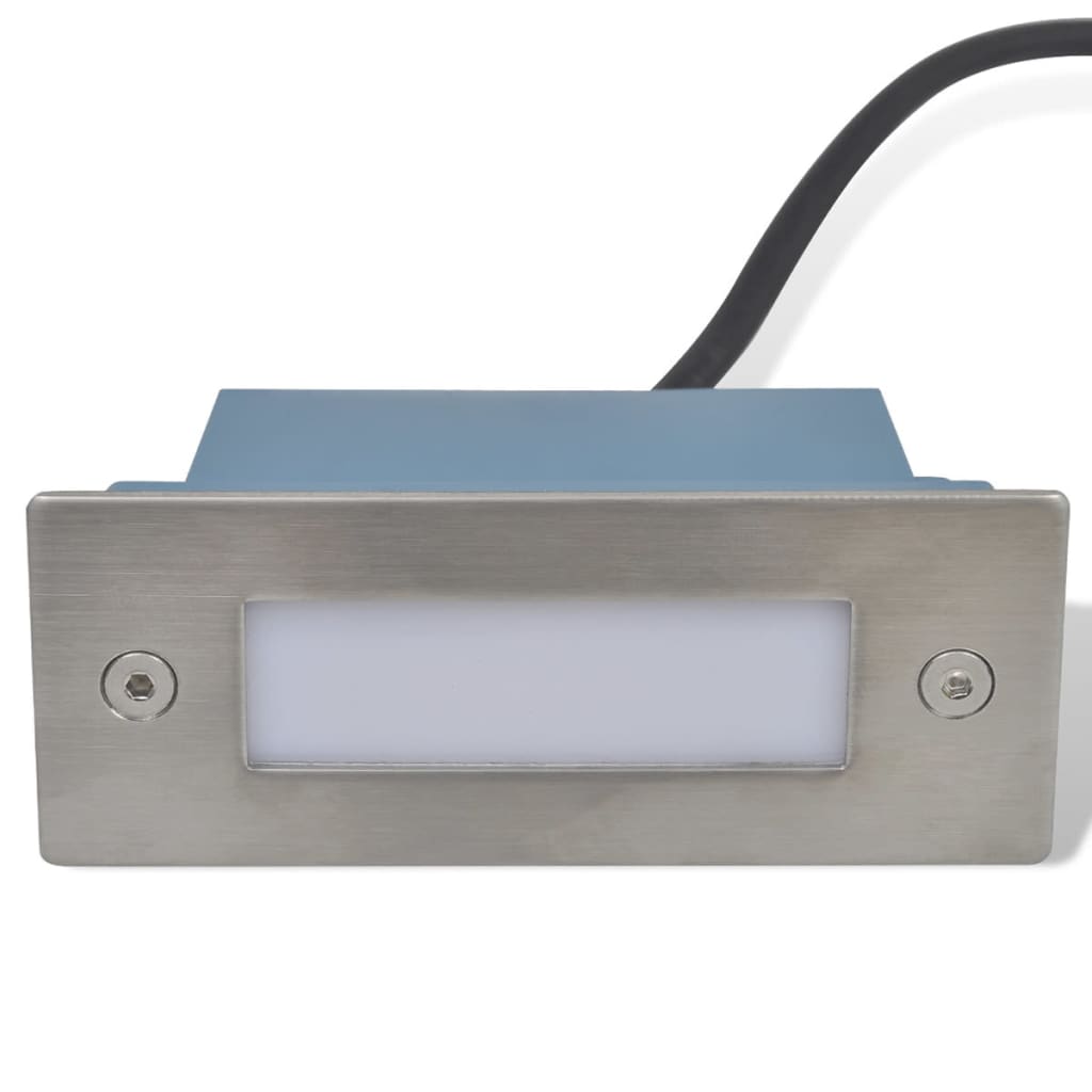 Zápustná LED svítidla pro schody 12 ks 44 x 111 x 56 mm