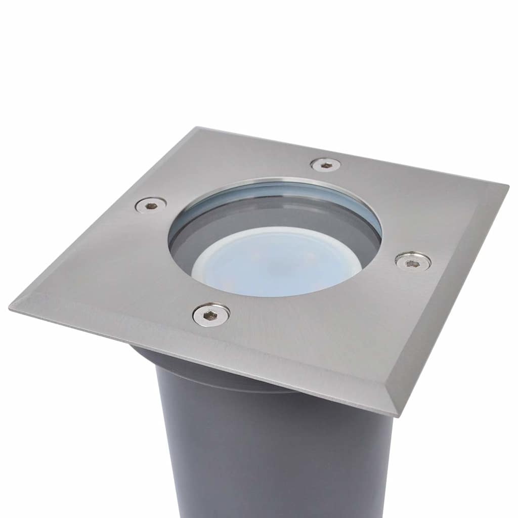 Venkovní zemní LED svítidla 3 ks čtvercová