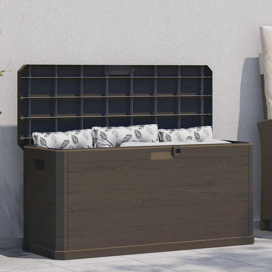 Zahradní úložný box 280 l hnědý