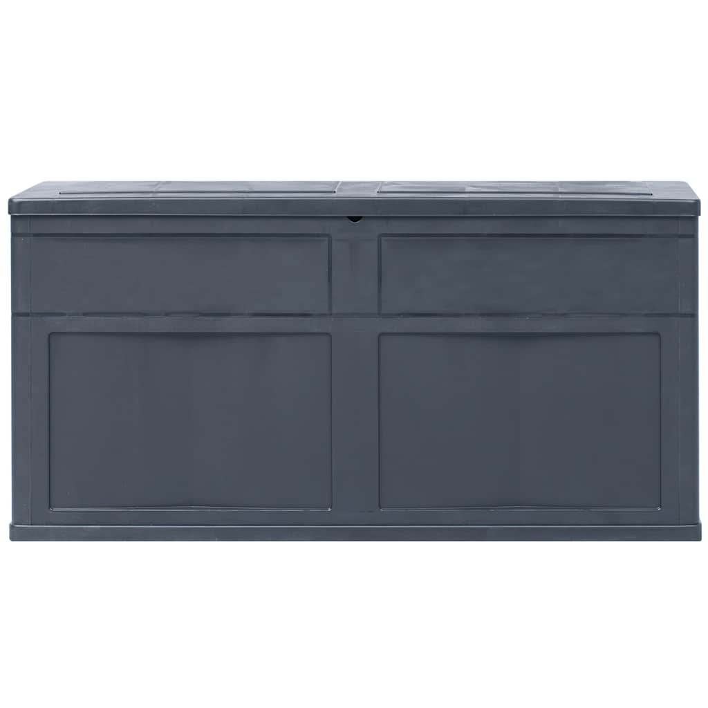 Zahradní úložný box 320 l černý