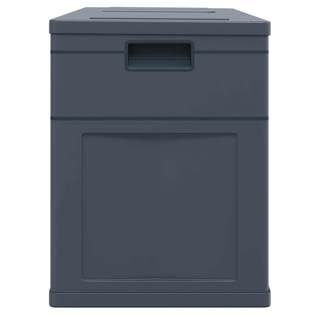 Zahradní úložný box 320 l černý