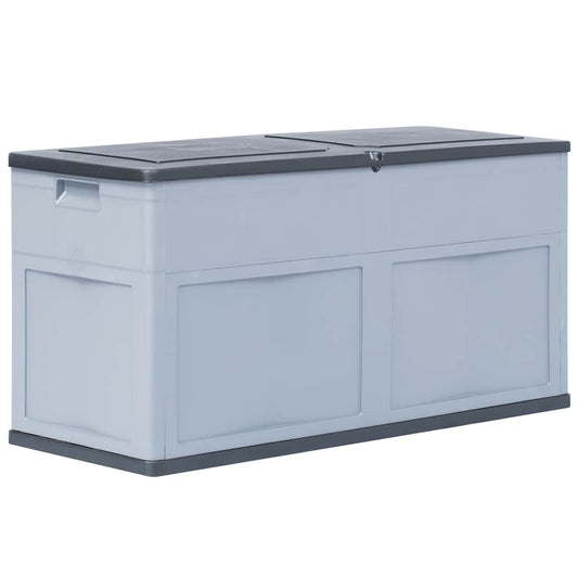 Zahradní úložný box 320 l šedo-černý