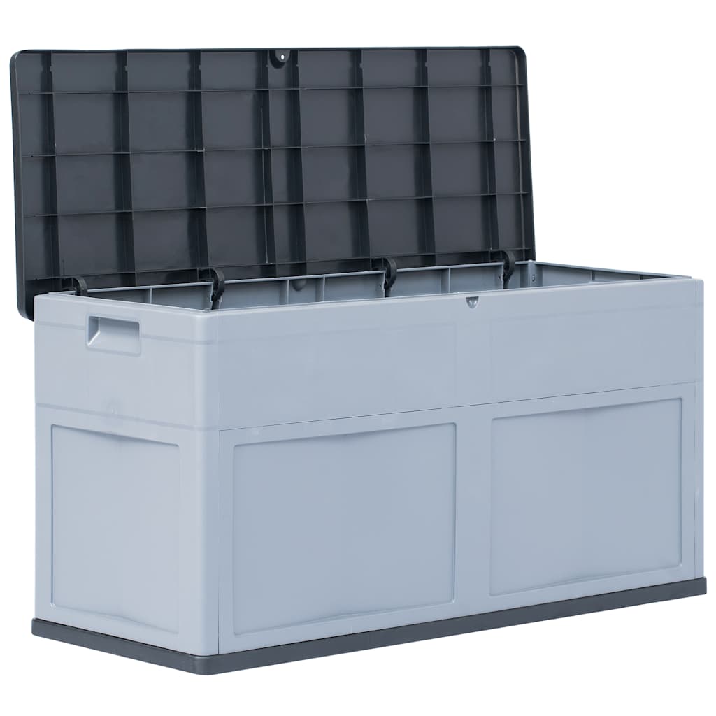 Zahradní úložný box 320 l šedo-černý