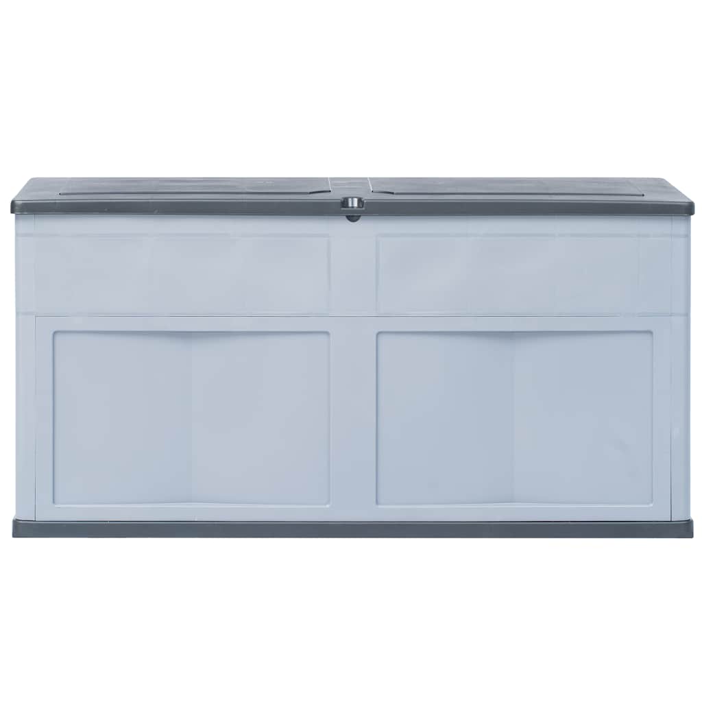 Zahradní úložný box 320 l šedo-černý