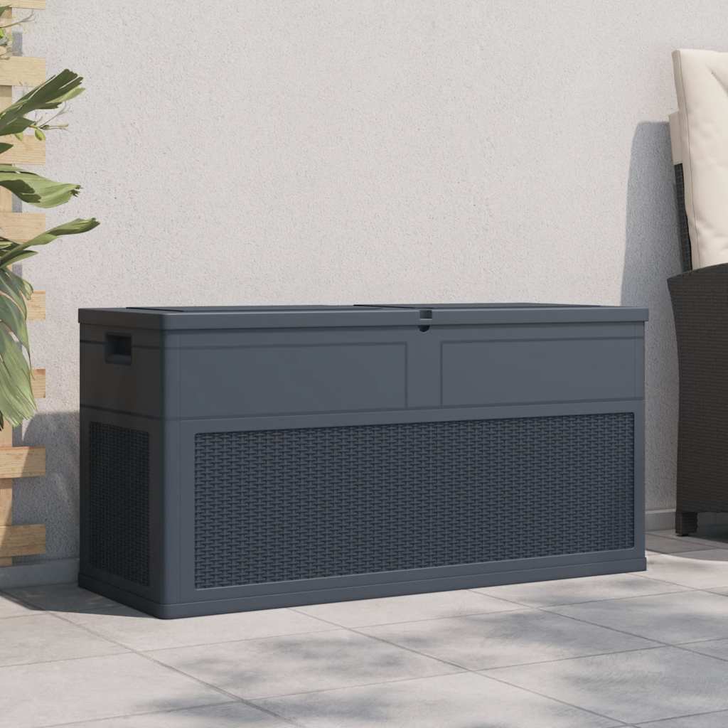 Zahradní úložný box 320 l antracitový