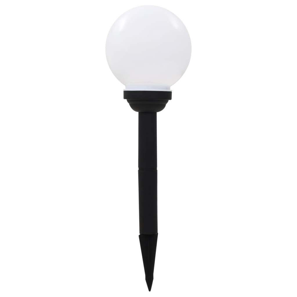 Zahradní solární lampy 6 ks LED kulovité 20 cm RGB