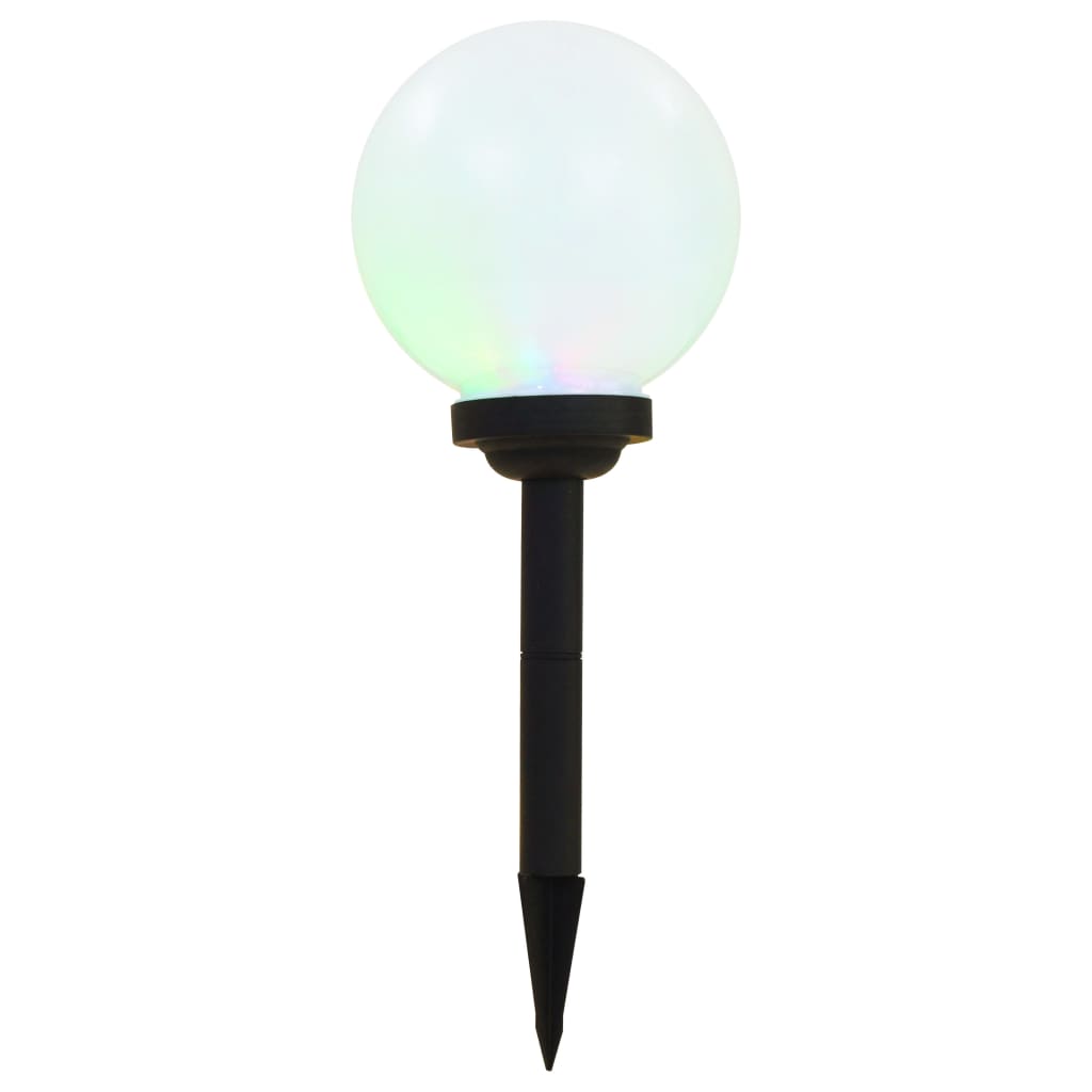 Zahradní solární lampy 6 ks LED kulovité 20 cm RGB