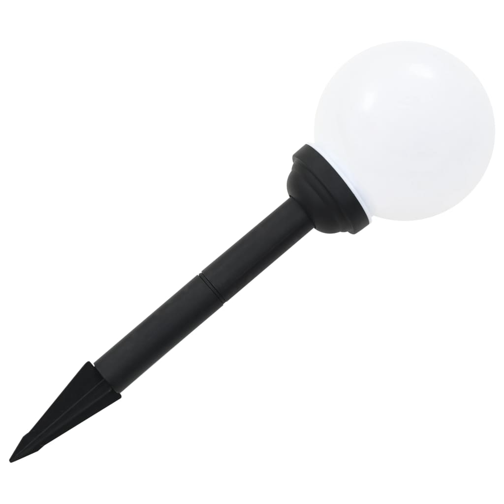 Zahradní solární lampy 6 ks LED kulovité 20 cm RGB