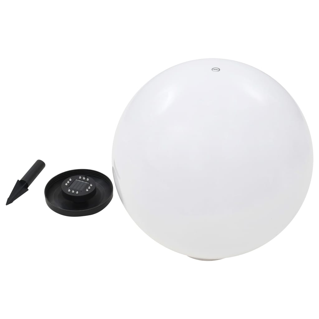 Zahradní solární lampy 2 ks LED kulovité 40 cm RGB