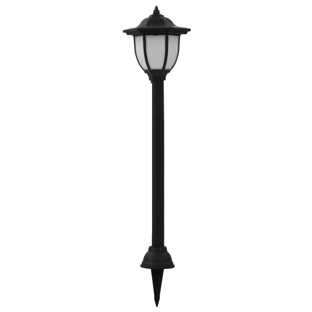 Zahradní solární lampy 6 ks LED černé