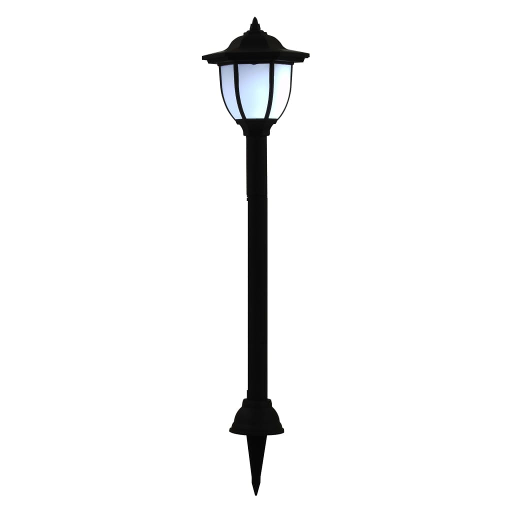 Zahradní solární lampy 6 ks LED černé