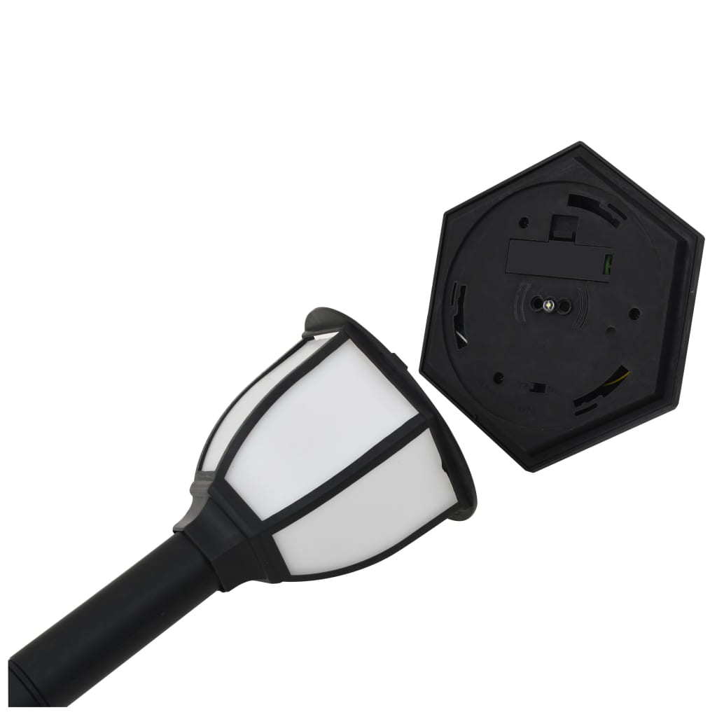 Zahradní solární lampy 6 ks LED černé