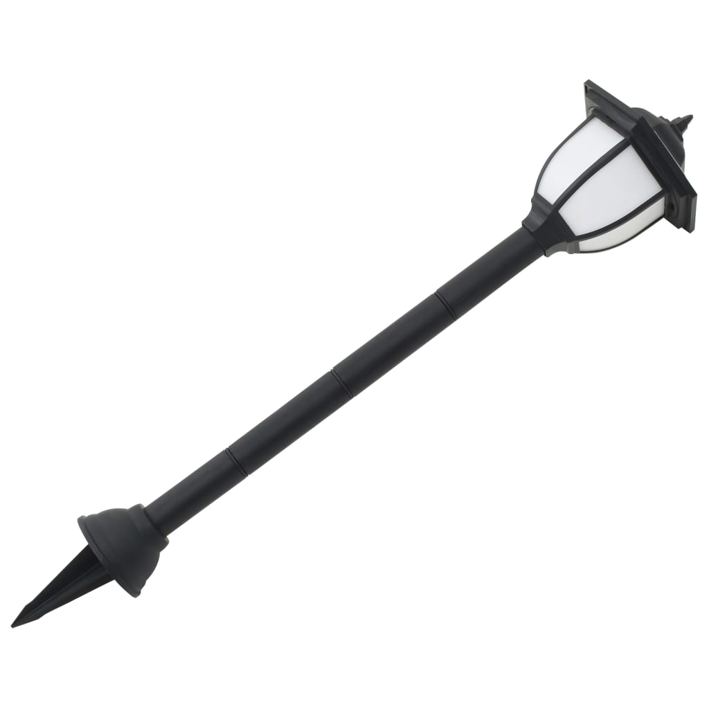 Zahradní solární lampy 6 ks LED černé