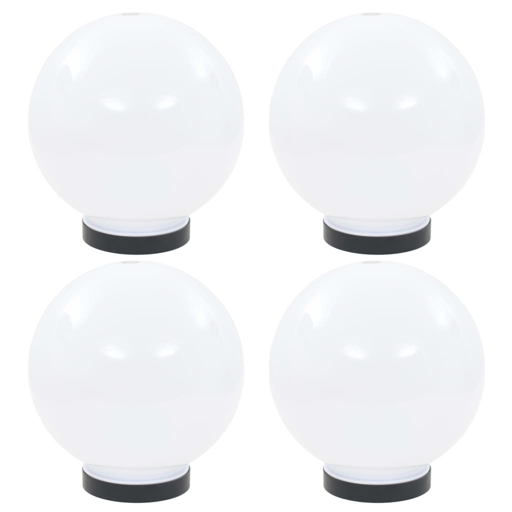 Kulovité LED lampy 4 ks koule 20 cm PMMA