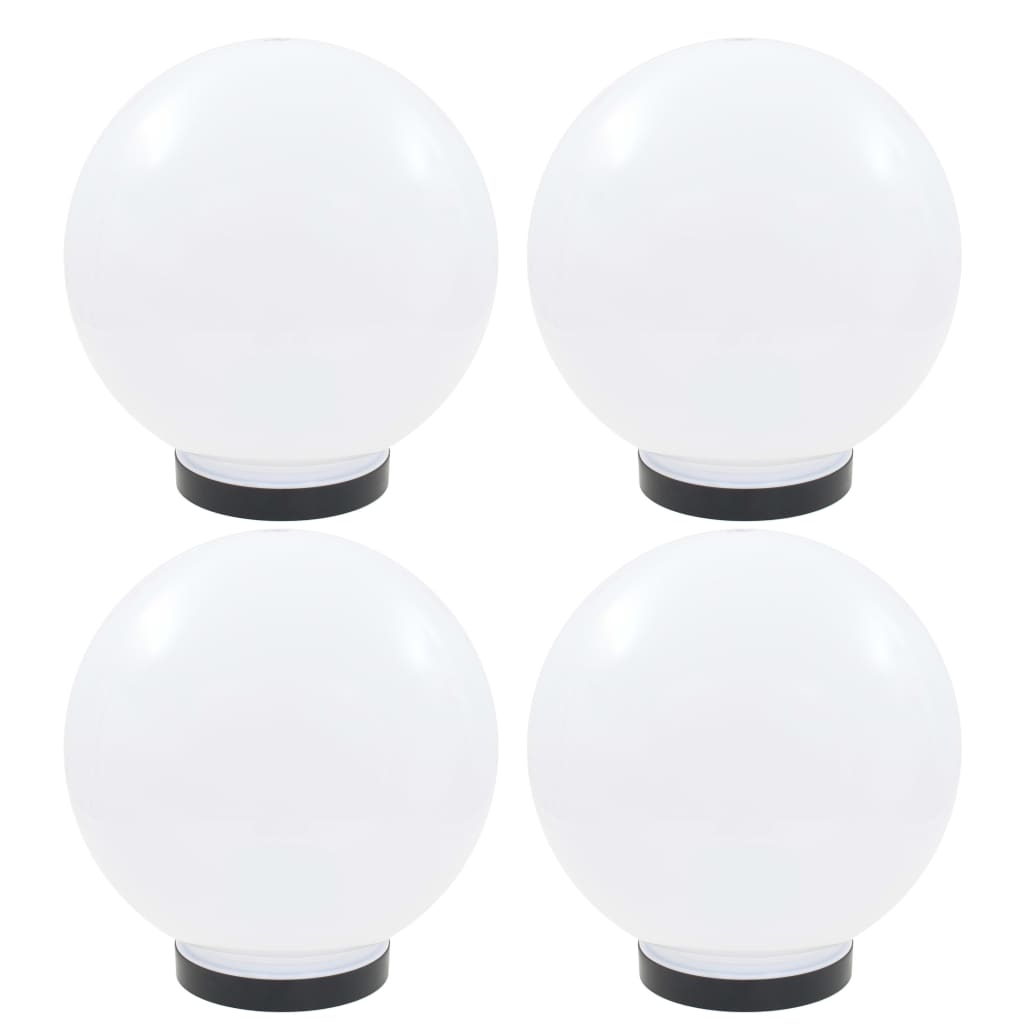 Kulovité LED lampy 4 ks koule 25 cm PMMA
