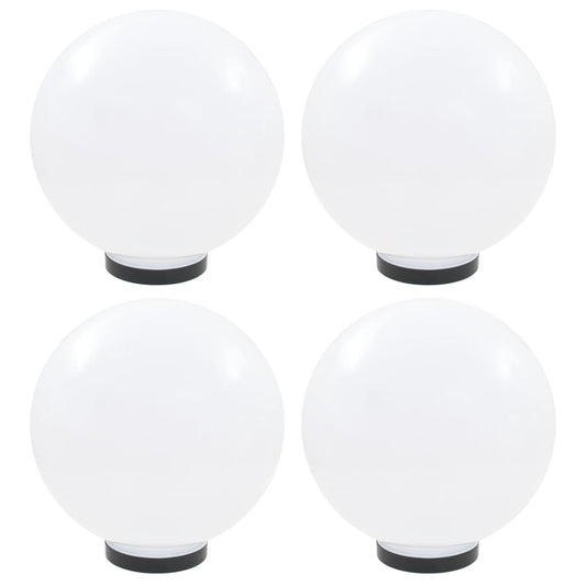 Kulovité LED lampy 4 ks koule 30 cm PMMA