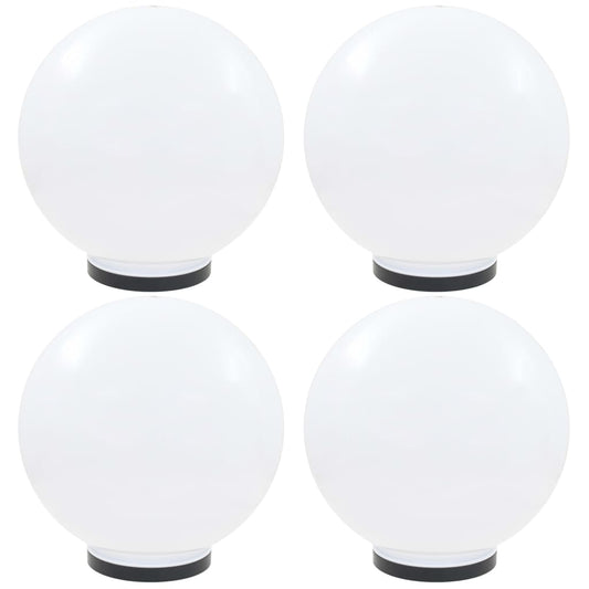 Kulovité LED lampy 4 ks koule 40 cm PMMA