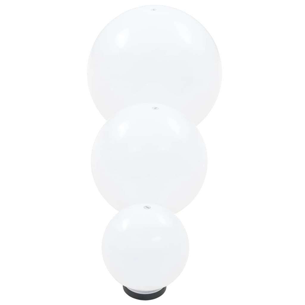 6dílná sada kulovitých LED lamp koule 20/30/40 cm PMMA