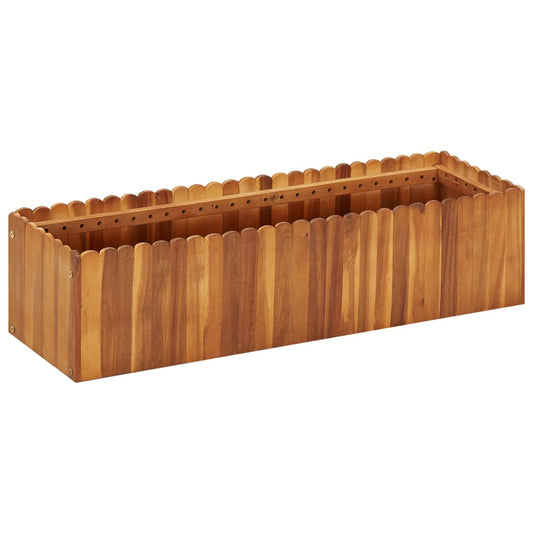 Zahradní vyvýšený záhon 100 x 30 x 25 cm masivní akáciové dřevo