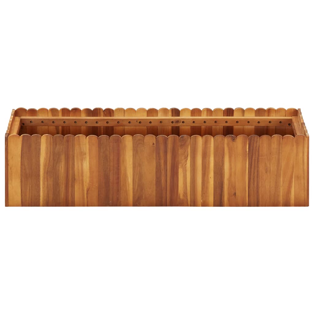 Zahradní vyvýšený záhon 100 x 30 x 25 cm masivní akáciové dřevo