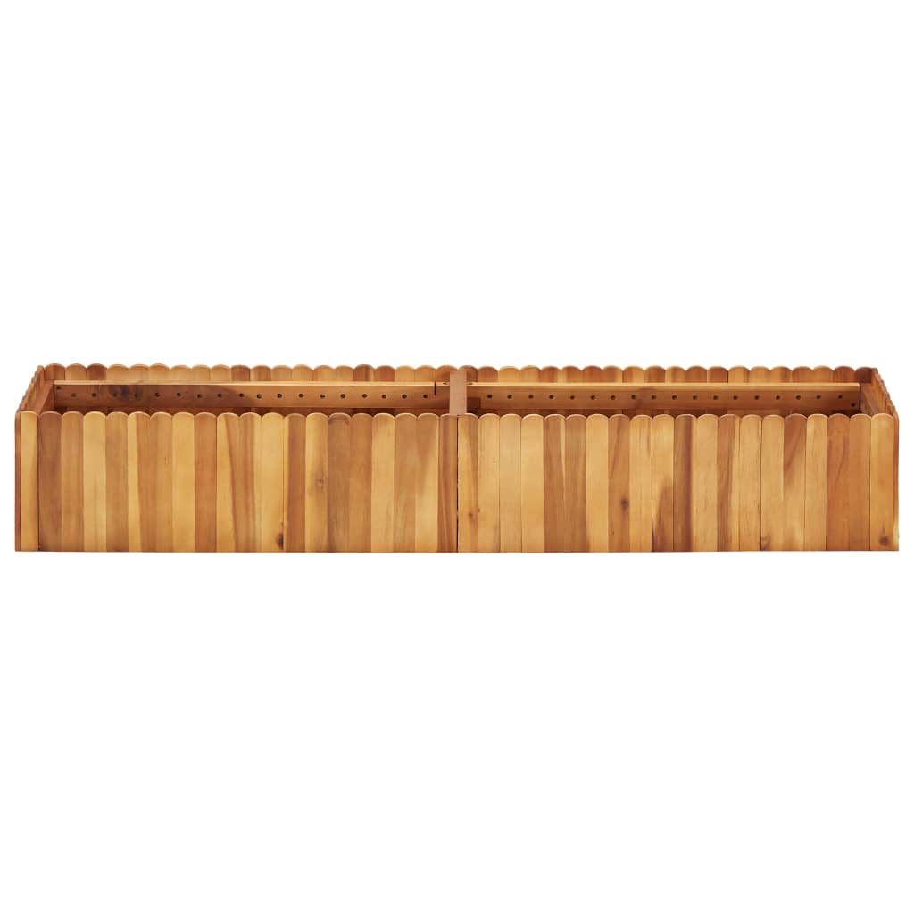 Zahradní vyvýšený záhon 150 x 30 x 25 cm masivní akáciové dřevo