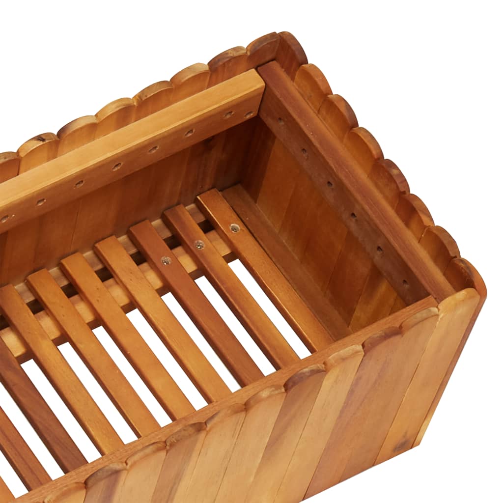 Zahradní vyvýšený záhon 150 x 30 x 25 cm masivní akáciové dřevo