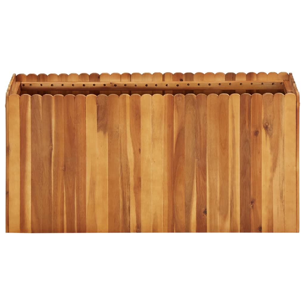 Zahradní vyvýšený záhon 100 x 30 x 50 cm masivní akáciové dřevo