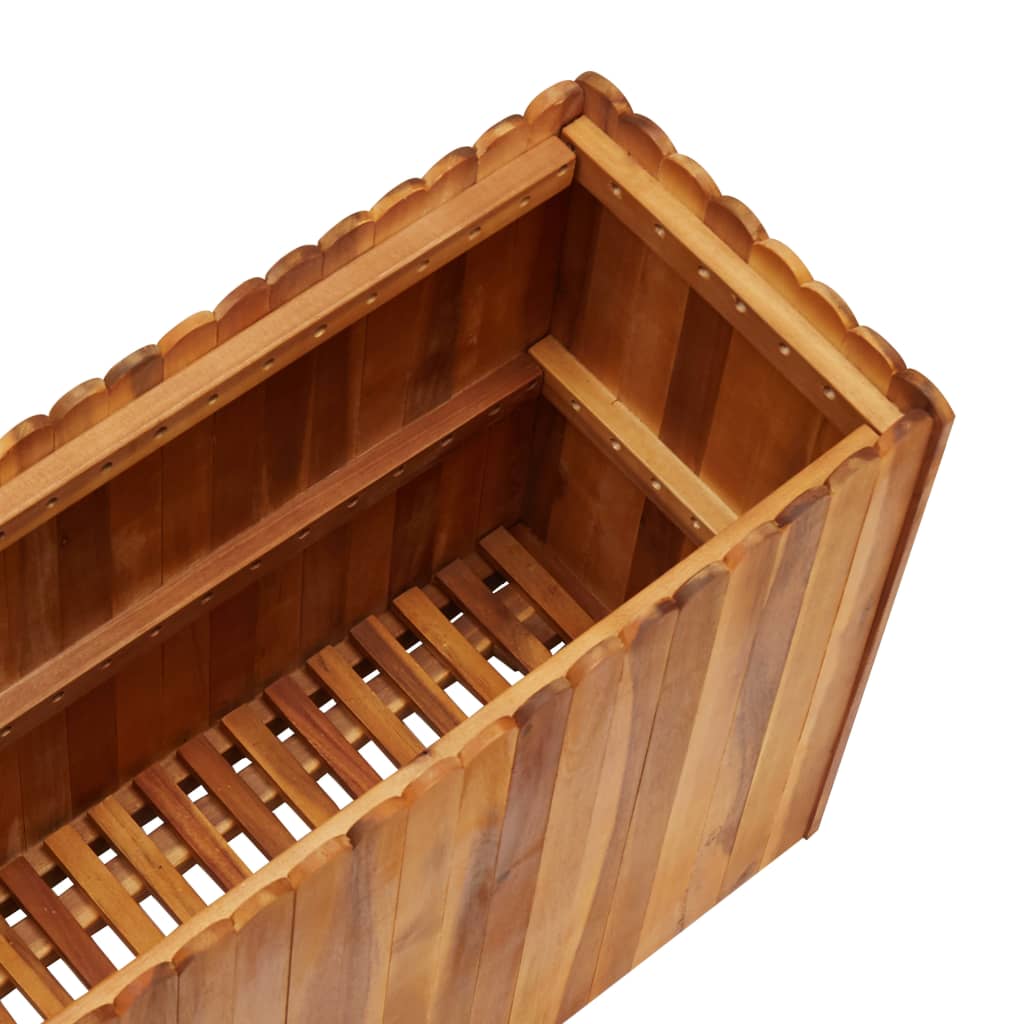 Zahradní vyvýšený záhon 100 x 30 x 50 cm masivní akáciové dřevo